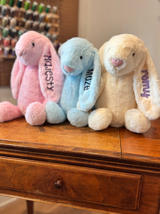 16" Plush Easter Bunny- Name On Ear