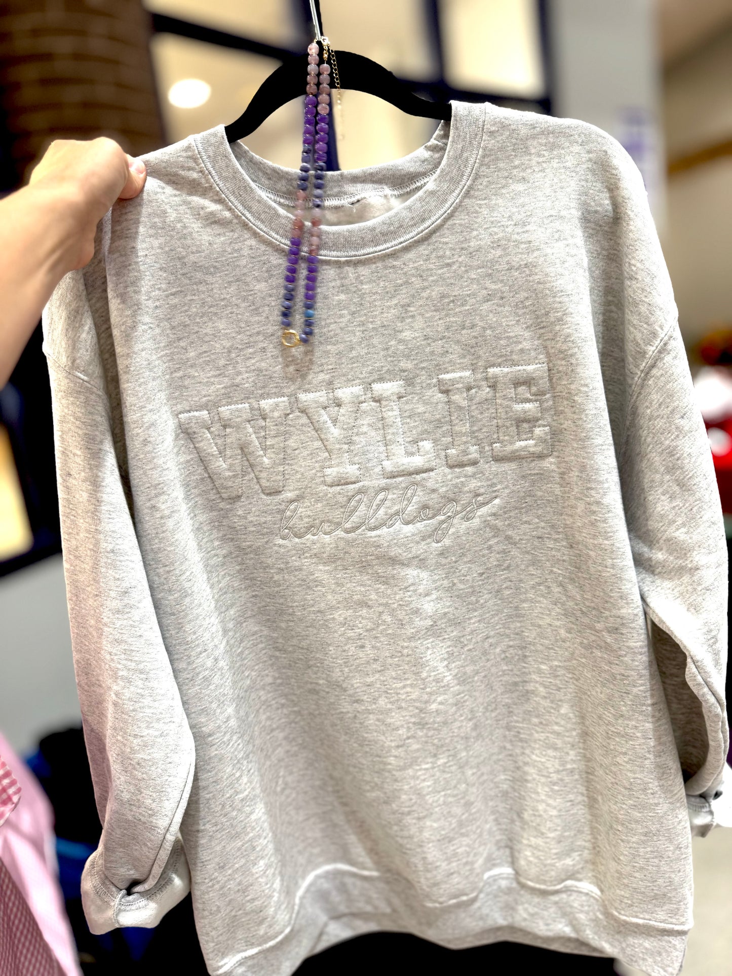 Embossed Wylie Bulldogs Sweatshirt