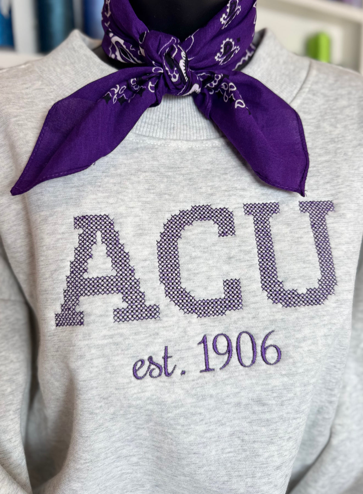 ACU Cross Stitch Sweatshirt (Adult)