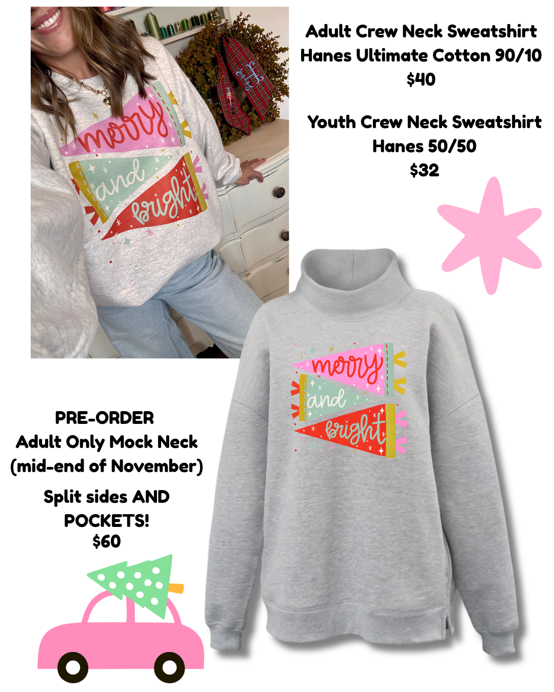 Merry & Bright Flags (Adult)