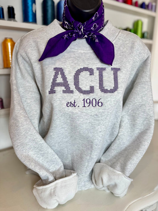 ACU Cross Stitch Sweatshirt (Adult)