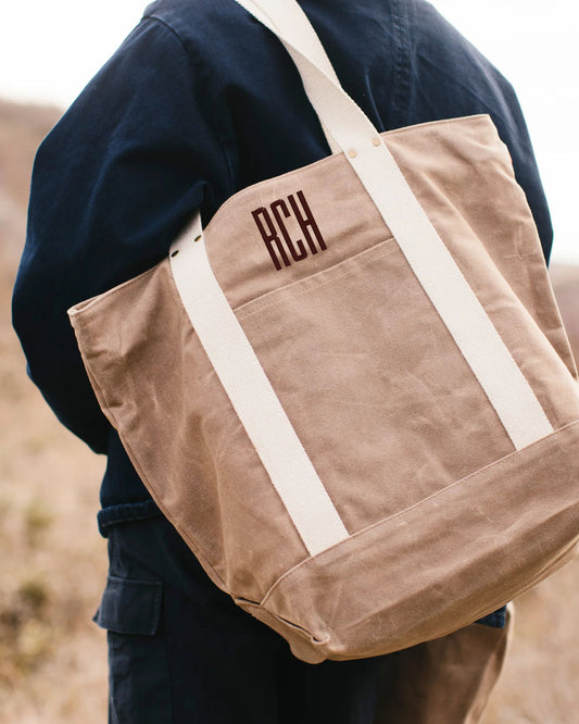 Waxed Canvas Tote