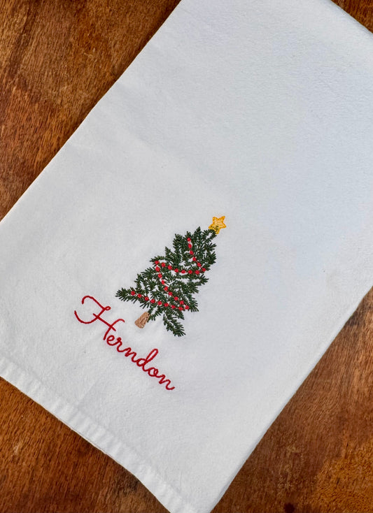 Christmas Tree Flour Sack Towel