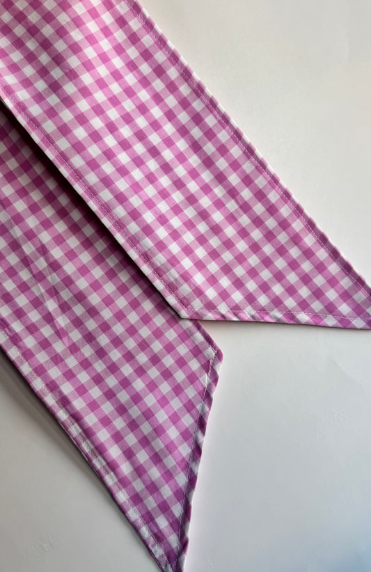 Pink Gingham Wreath Sash