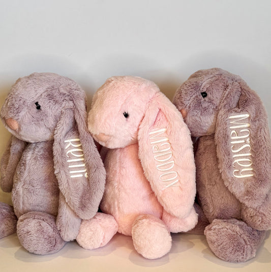 16" Plush Easter Bunny- Name On Ear