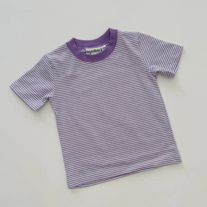 Boys Knit Striped Short Sleeve Tee